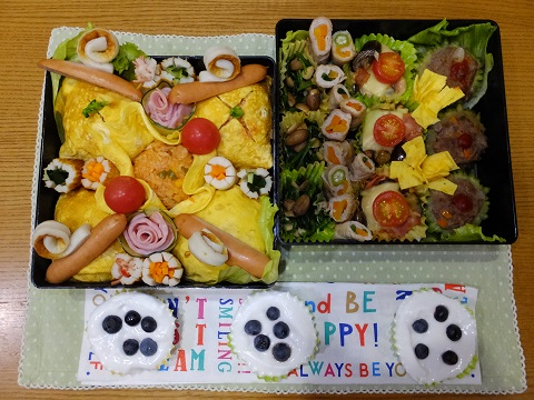 「じじと私の花畑弁当」の画像