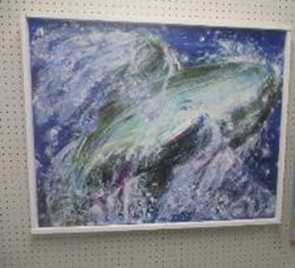 絵画の部の金賞作品の写真