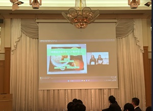 銚子商業チームの発表の写真