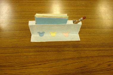 野田特支作品メモ帳とペン立て