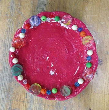 千葉盲学校作品オリジナル飾り皿