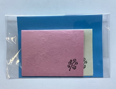 柏特支作品二つ折りメッセージカード