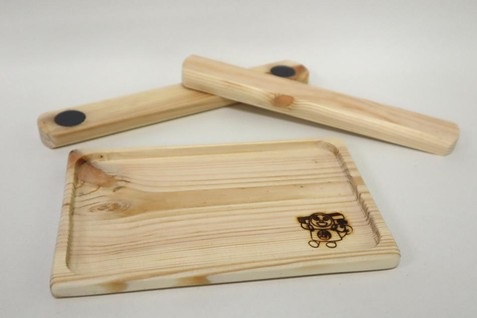 湖北特支作品ミニトレーとマグネットバー