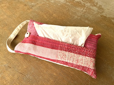 夷隅特支作品織りティッシュケース