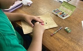 中学部1年生徒制作風景