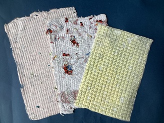 高等部2年生徒作品　紙すき～はがき～