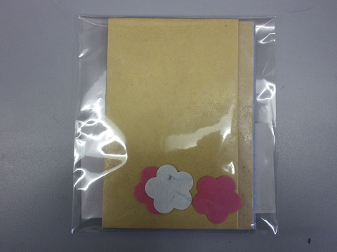 中学部　紙すき班「ポチ袋」の写真