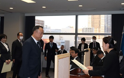 優秀競技団体表彰時の写真