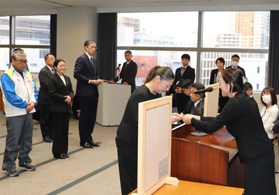 優秀監督表彰時の写真