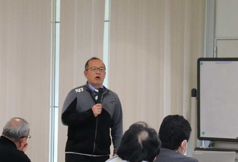 一般社団法人千葉県まちづくり公社河田氏による体力測定の活用についての講話の画像