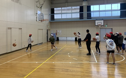 みんなでシュートゲーム。