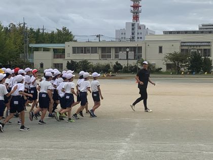 酒井さんと準備運動