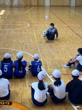 選手のデモンストレーション1