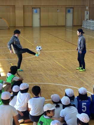 選手のデモンストレーション2