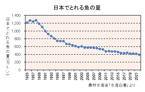 日本の漁獲量
