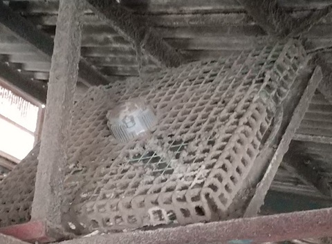 埃の付着した送風機