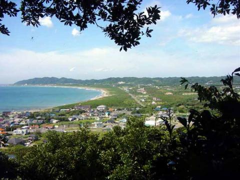 平砂浦海岸の遠望