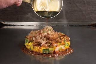 あじさい葱たっぷり海鮮ねぎ焼き～千葉県産特製醤油ソースの画像