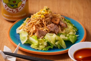 BEETO1 ( 銚子ビール銚子駅前新店舗)の銚子黒アヒージョ焼きそばの画像