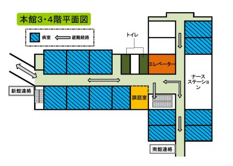 本館病棟マップ