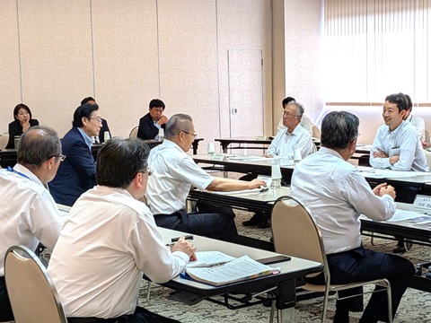 浦安鐵鋼会館における意見交換の画像