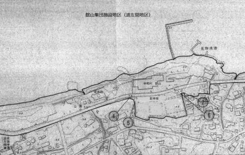 館山市全公園施設マップ（波左間地区）