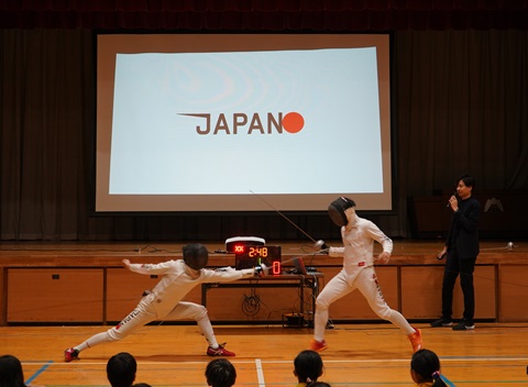 日本代表選手によるデモンストレーションマッチ