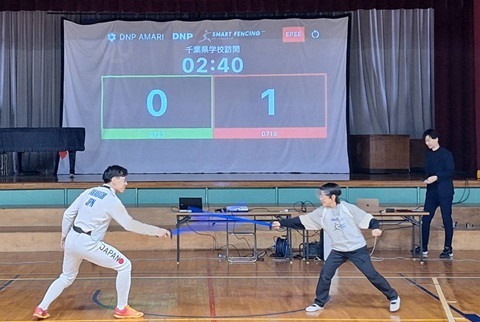 日本代表選手に挑戦するチャレンジマッチ(四街道市立八木原小学校)