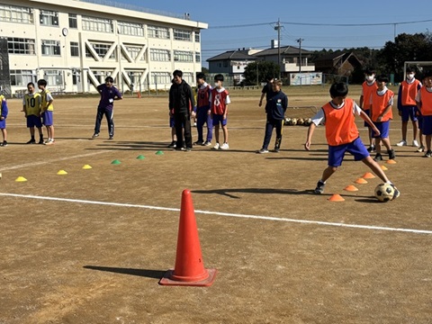 ドリブルの練習