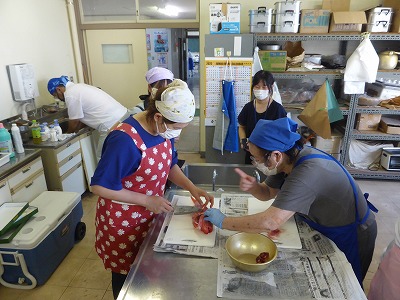 調理実習の様子