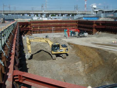 地盤掘削状況（平成29年10月18日）