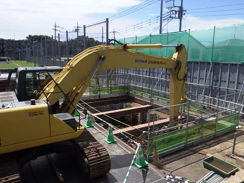 地盤掘削状況（平成30年6月27日現在）