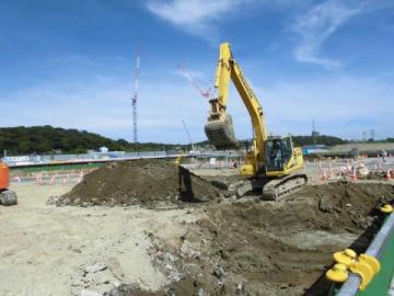 地盤掘削状況（平成30年7月3日）