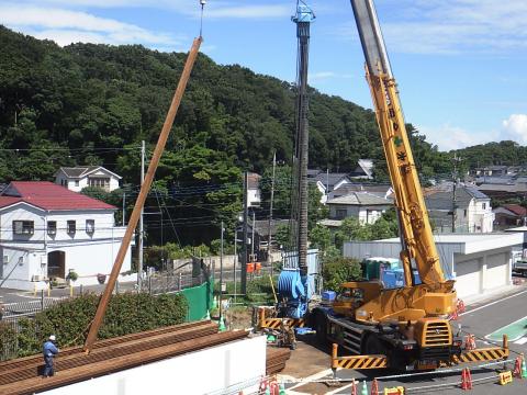 鋼矢板打設状況（平成30年7月9日現在）