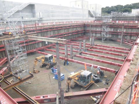 地盤掘削状況1（令和2年7月31日現在）