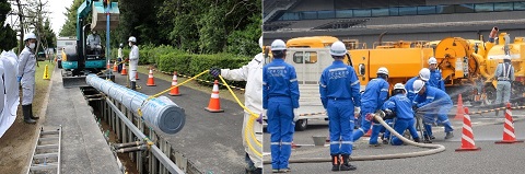 水道管工事・災害訓練