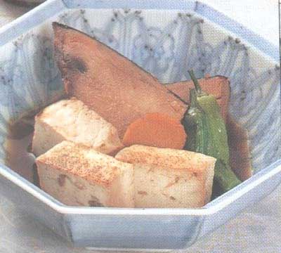 なまり節と焼き豆腐の煮物