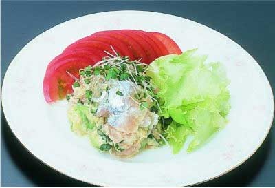 太刀魚とアボガドの夏のサラサラダ