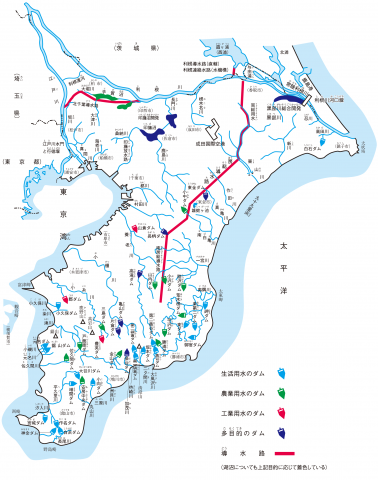 千葉県の川と水源施設