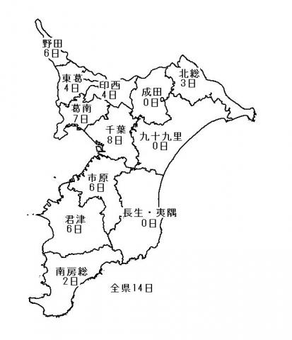 平成25年度光化学スモッグ注意報等発令状況