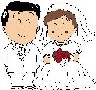 結婚式の絵