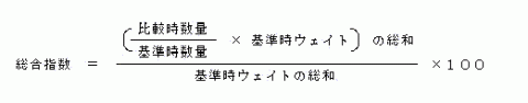 総合指数の算式