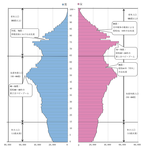 図6千葉県人口ピラミッド