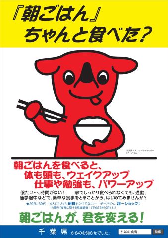 朝ごはんちゃんと食べた?というポスターののプレビュー画像