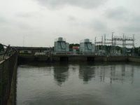 返田揚水機場の給水槽の写真