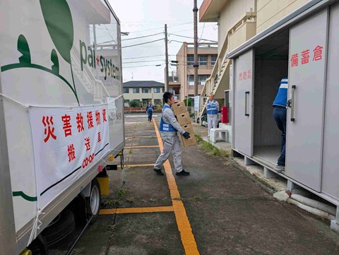 物資輸送訓練（荷下ろし）