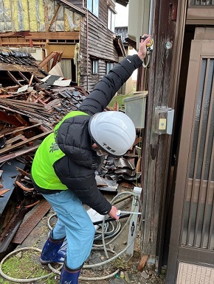 住家被害認定調査の支援