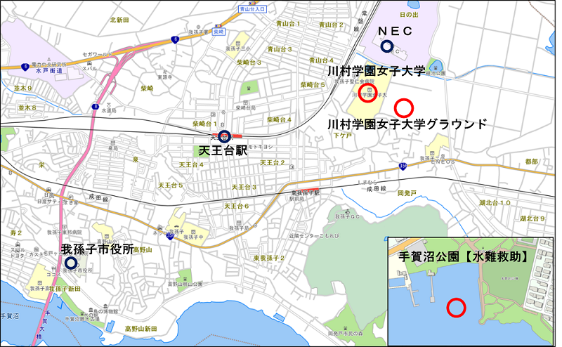 訓練会場地図