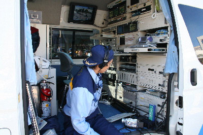 衛星通信車 ちば衛星号 千葉県