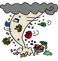 竜巻のイラスト